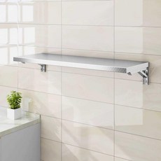 접이식 스테인레스 주방 선반 업소용 상부 벽선반 조미료 정리대 그릇 거치대, 2. 길이60cm 폭25cm 접이식