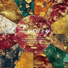 에스테틱 스크랩북 패턴 DIY 단면 오리가미 24장 만들기 패드 보호 카드스톡 저널링 패드 빈티지 홀리데이 종이 카드, R2523, 6inch