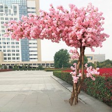 인조 벚꽃나무 사쿠라 벗꽃나무조화 실내 이자카야 벚꽃조화 매장 조화나무 실내조경 벗꽃나무, (원모형) 높이 2m  폭 1.8m