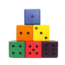 群 小 PU骰子 8cm 安全骰子 骰子遊戲 台灣製造, 彩色
