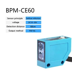 확산 반사 집열판전 스위치 센서 NPN PNP 10-30V 감지 거리 60cm 조절 가능, 04 60cm PNP NC, 01 CHINA