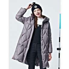 디즈니골프 디즈니골프 여성 후드 구스다운 롱 패딩 점퍼 DM4LJP033