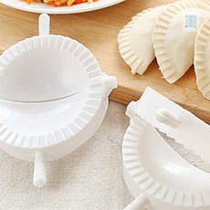 고매한 편리한 플라스틱 만두제조기 3p 만두만들기틀, 화이트, 1개