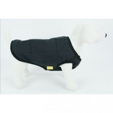 펫스타일 베이직 기획 패딩 강아지옷, L, 블랙색