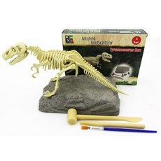 화석깨기 고급형 발굴키트 공룡화석 중 과학실험세트 암모나이트화석 과학수업용, 1세트, 티라노사우루스