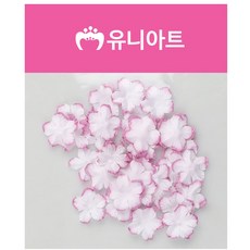 유니아트 조화꽃 싸리꽃 흰색.보라