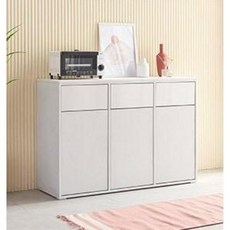 가구소점 카페 3단 재활용 분리수거함, 화이트