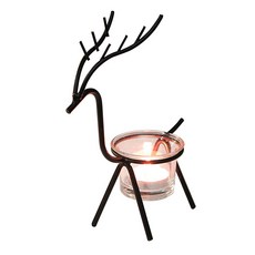 사슴 캔들홀더 티라이트홀더, 사슴 캔들홀더_블랙