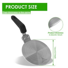 13 20cm 인덕션 쿠커 가스레인지용 열전도판 시트 조리기구 어댑터 열확산판 원형 열확산, Silver 13CM