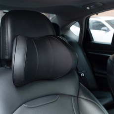 브론코 차량용 메모리폼 목쿠션 2p, 블랙, 2세트