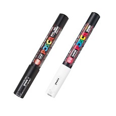 유니 포스카 마카 초소형 수성마카펜 PC-1M, 블랙 (24)