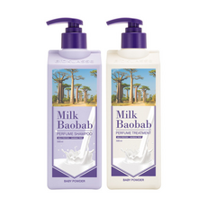 퍼퓸 샴푸+트리트먼트 베이비파우더 500ml 저자극 퍼퓸, 1개