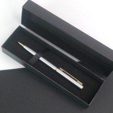 잘써지는 각인 볼펜 선물용 펜, 1개, 노바 실버