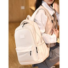 컬러 14 여자 여행 학교 스포츠 숄더 인치 레저 솔리드 노트북 대용량 배낭 남자와 야외 가방, 14 inch, Beige