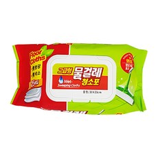 위생적인 물걸레 청소포 고급형 중형 캡형 25매, 10개