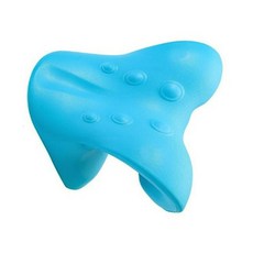 JU C형 쿠션 베개 경추베개 목스트레칭, 스카이블루, 1개