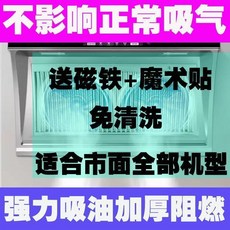 抽油煙機吸油紙 免清洗 加厚阻燃 適合各式機型, 1個, 47cm寬度 加厚強勁吸油阻燃款,不影響正常吸氣 5米 粘貼+磁鐵
