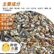 【30年老店 新街鳥園】中小型鸚鵡飼料-中小型鸚鵡日糧, 1個, 900g