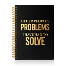 160페이지의 빈 페이지 나선형 노트북 사무실 장난 선물 동료 개그 선물 여성 남성 상사 리더 상사 멘토 동료를 위한 선물을 해결해야 했던 푸복쇼 다른 사람들의 문제