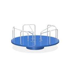 회전목마 야외 회전 목마 어린이 유치원 놀이터 공원 놀이기구, Z35160x120cm