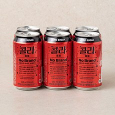 노브랜드 콜라 제로 355ml, 6개