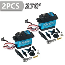 35KG DS3235 PRO 디지털 서보 스틸 기어 180/270도 코어리스 모터 25T 암 포함 DIY 장난감 부품 자동차/로, 04 2pcs 270 Degree
