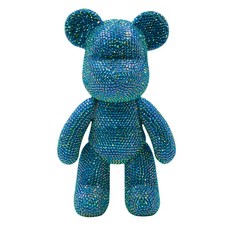 DIY 자수 인형 곰돌이 피규어, 화이트, 중, 1개