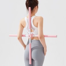 빼다 등 허리 어깨 척추 스트레칭봉 자세교정 운동기구, 그린, 1개