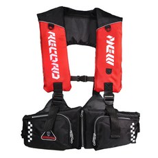 루코 갯바위 겸용 낚시 구명복 낚시용 스포츠형 구명조끼 블랙, 레드