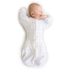 Amazing Baby 미튼 커프 하프 렝스 트렌지셔널 아기 포대기 컨페, Large (21-24 Pound)