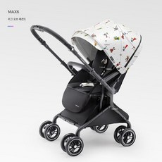 [양방향 와이드 수납공간] 가벼운 푸시 핸들과 앉아서 사용할 수 있는 유모차가 있는 ibelieve MAX6 신생아 유모차, MAX6 리그 오브 레전드(신생아 이용 가능)
