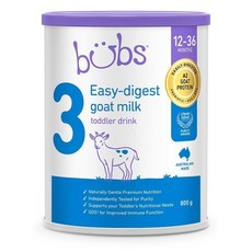 호주 법스 Bubs Goat Toddler Formula 12개월이상 3단계 토들러 아기 산양 분유, 800g, 1개