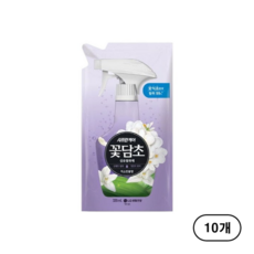 샤프란 [살균 99.9%] 샤프란케어 꽃담초 섬유탈취제 자스민꽃향 섬유 탈취제 리필, 10개, 320ml