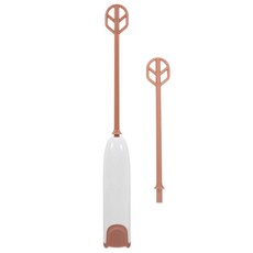 ANDRESLAD 확장 핸들 휴대용 전기 믹서 완드 우유 분말 및 음료용 병 컵 및 머그잔용 탈착식 젓개 주스 및 분유용 경량 휴대용 블렌더, ANDRESLAD 확장 핸들 휴대용 전기 믹서 완드,