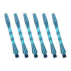 초보자 및 전문 플레이어를 위한 6pcs 알루미늄 다트 스템 다트 샤프트, Blue