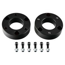 BIGREAT 알루미늄 5.1cm(2인치) 전면 레벨링 리프트 키트 5.1cm(2인치) 프론트 서스펜션 리프트 스페이서 쉐보레 실버라도 GMC 시에라 유콘 타호 서버번 15, 2.5'' Inch