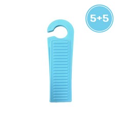 리빙코어 네가지 색상 고리형 도어 스토퍼 5+5, 10개, 블루