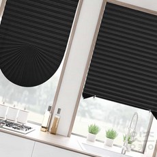 2ndok 붙이는 셀프 블라인드 90x240cm 암막형 블랙 거실블라인드