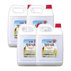 샘표 합성향 없는 대용량 양조 식초 업소용 4개 MNA, 1개, 5L
