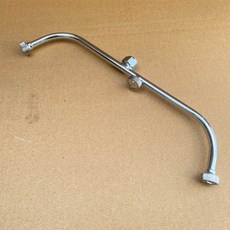農用扇形噴頭，適用於高壓打藥泵、家用噴霧器、果樹噴霧、除蟲，十字形噴頭, 兩彎扇三噴頭(長25cm), 1個