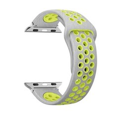 밴드 스포츠 스트랩 통기성 팔찌, 1개, 37. 03 silver yellow