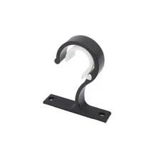 1-10pcs 알루미늄 합금 커튼 막대 설치 후크 행거 홈 고정 클립 스토리지 랙에 한 헤비 듀티 지원 브래킷, 01 4PCS, 01 black, 1개