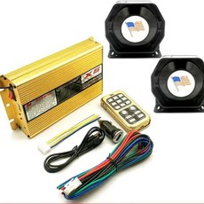 후진벨 화물차 백부져 무선 전자 사이렌 시끄러운 자동차 경고 경보 경찰 스피커 마이크 시스템 화재 PA 12V 400W, [00] 12V용