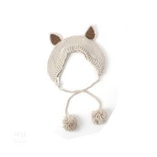 서담 니트 귀도리 아이보리 여자귀마개