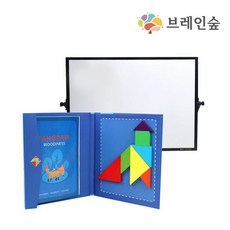 두뇌발달 컬러칠교 자석탱그램 칠판세트 선물용 엄마표