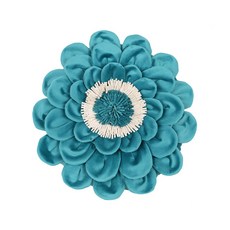 DIU 花朵抱枕立體繡花絨布樣板間家居裝飾純色花卉靠墊, PE22138H-3