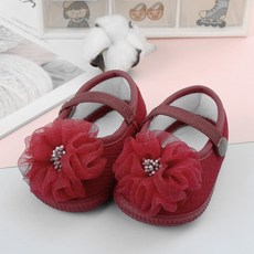 DFMEI 女童童鞋女寶寶春秋新款嬰兒步前鞋子一歲女嬰實力寶寶鞋學步軟底