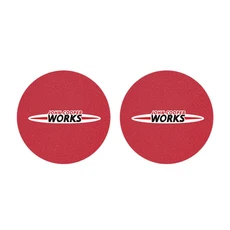 미니 쿠퍼 JCW 워크스 F54 F55 F56 F57 F60 R50 R52 R53 R55 R56 R57용 2개 자동차 물컵 홀더 미끄럼 방지, 02 Red-For Works