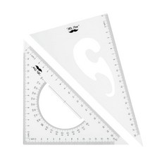 Mr. Pen - 삼각형 눈금자 2팩 22&15cm 30/60 & 45/90 드로잉용 직각 눈금자 124977 7561799785