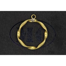 沐錦飾品材料DIY 吊耳圓環 扁圓線焊單耳手工扭圈 @10入, (銅胚)10入/瓶, 1個